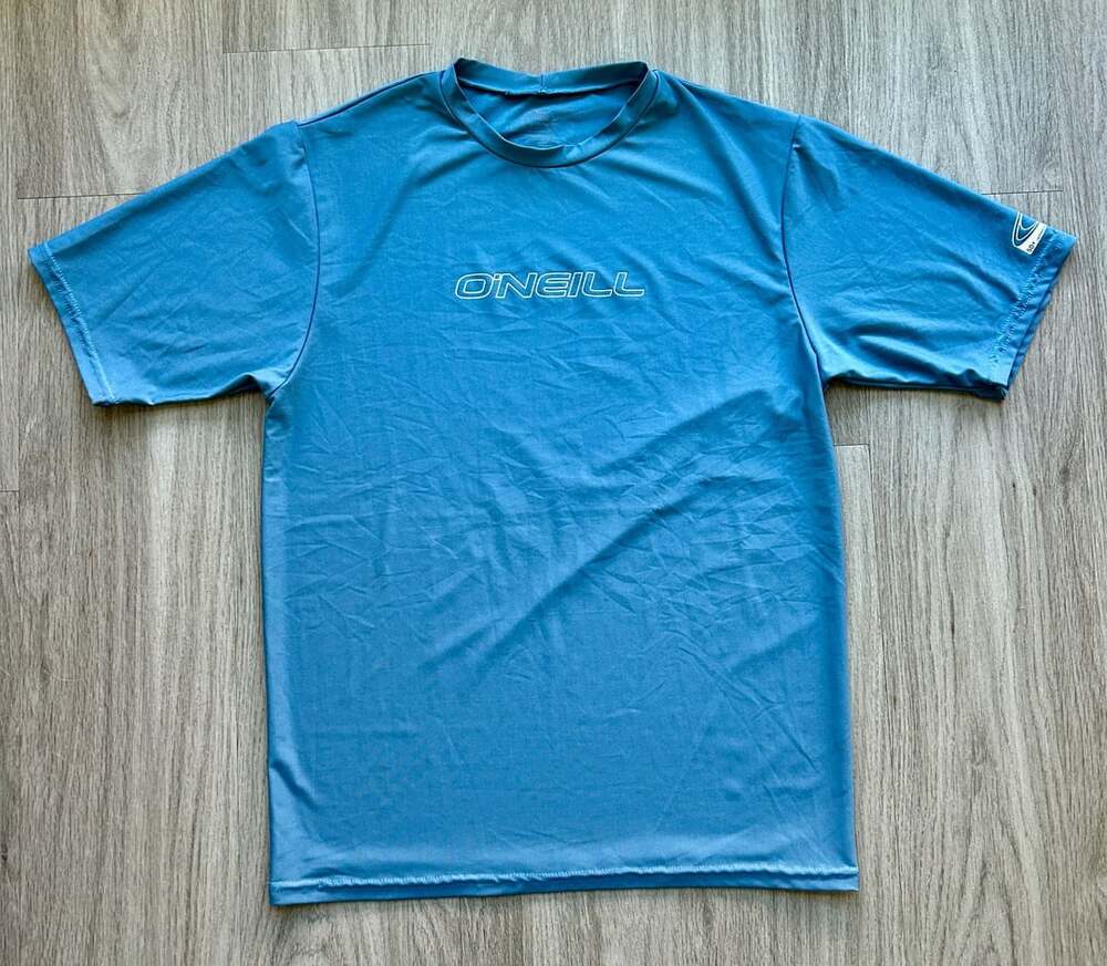 O'Neill Basic Skins Sun Shirt Size Large Blue UPF 50